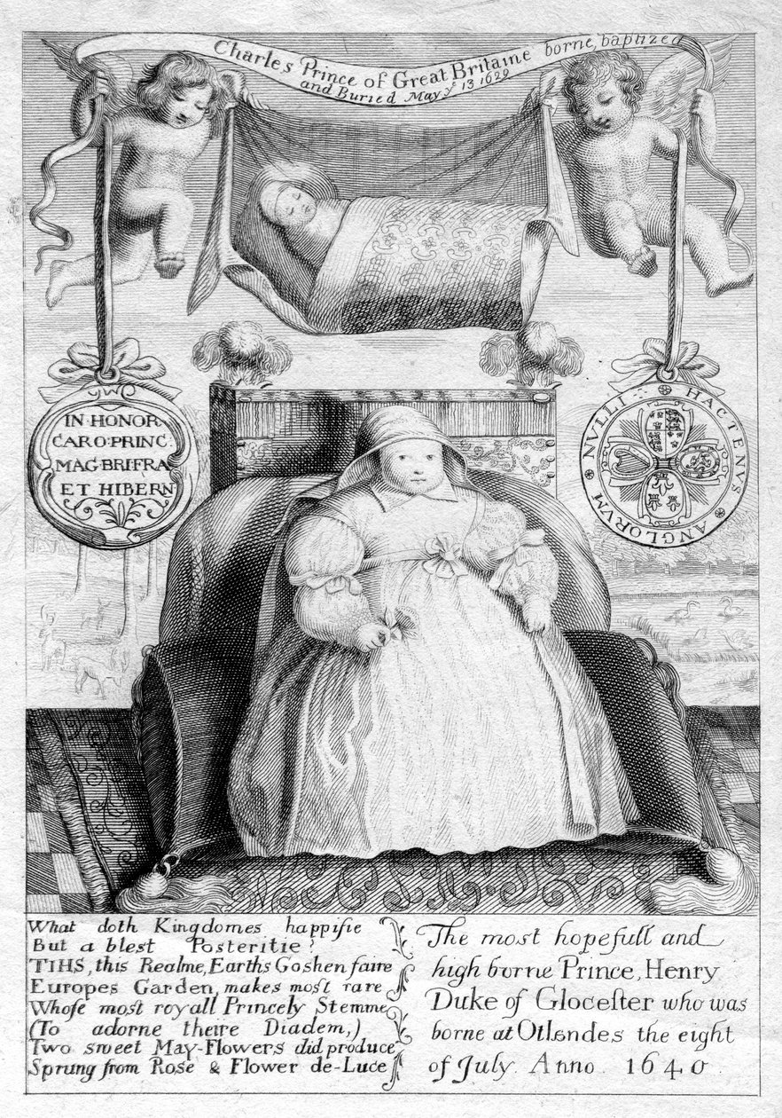 Prins Charles og Prins Henrik, sønner af kong Charles I, 1600-tallet, 1802 af Unbekannt