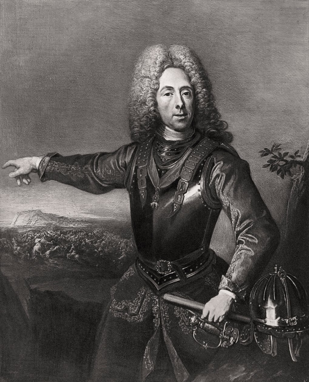 Prins Eugene af Savoyen, franskfødt østrigsk soldat, 1718 1906 af Unbekannt