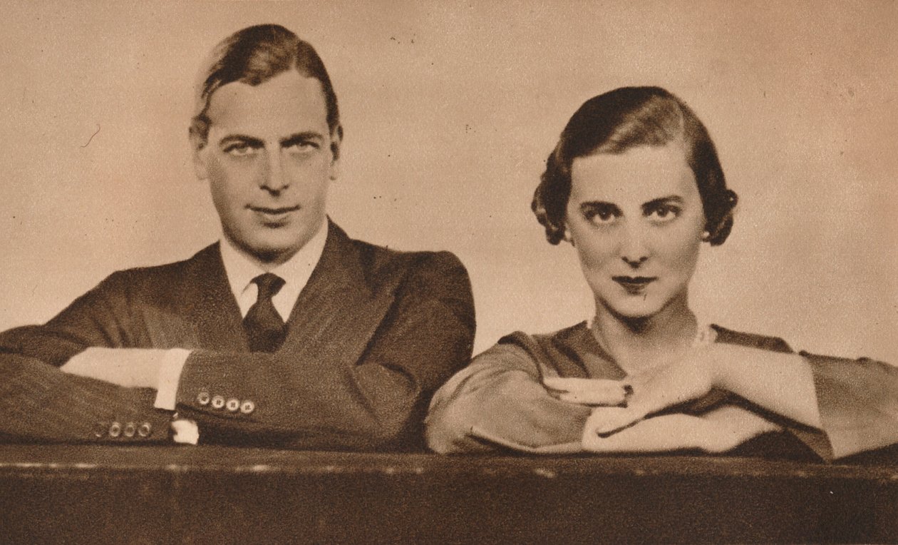 Prins George og prinsesse Marina, der blev forlovet den 28. august 1934 1935 af Unbekannt