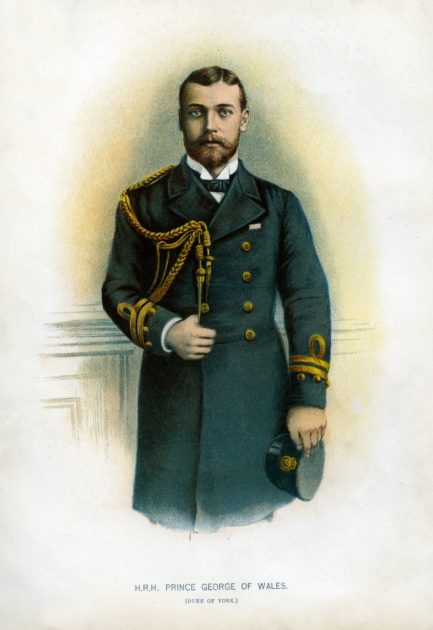Prins George af Wales, hertug af York, 1890-1893 af Unbekannt