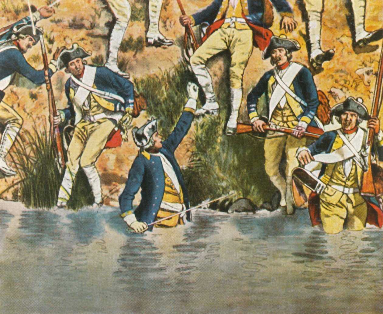 Prins Henrik i slaget ved Prag, 6. maj 1757, 1936. af Unbekannt