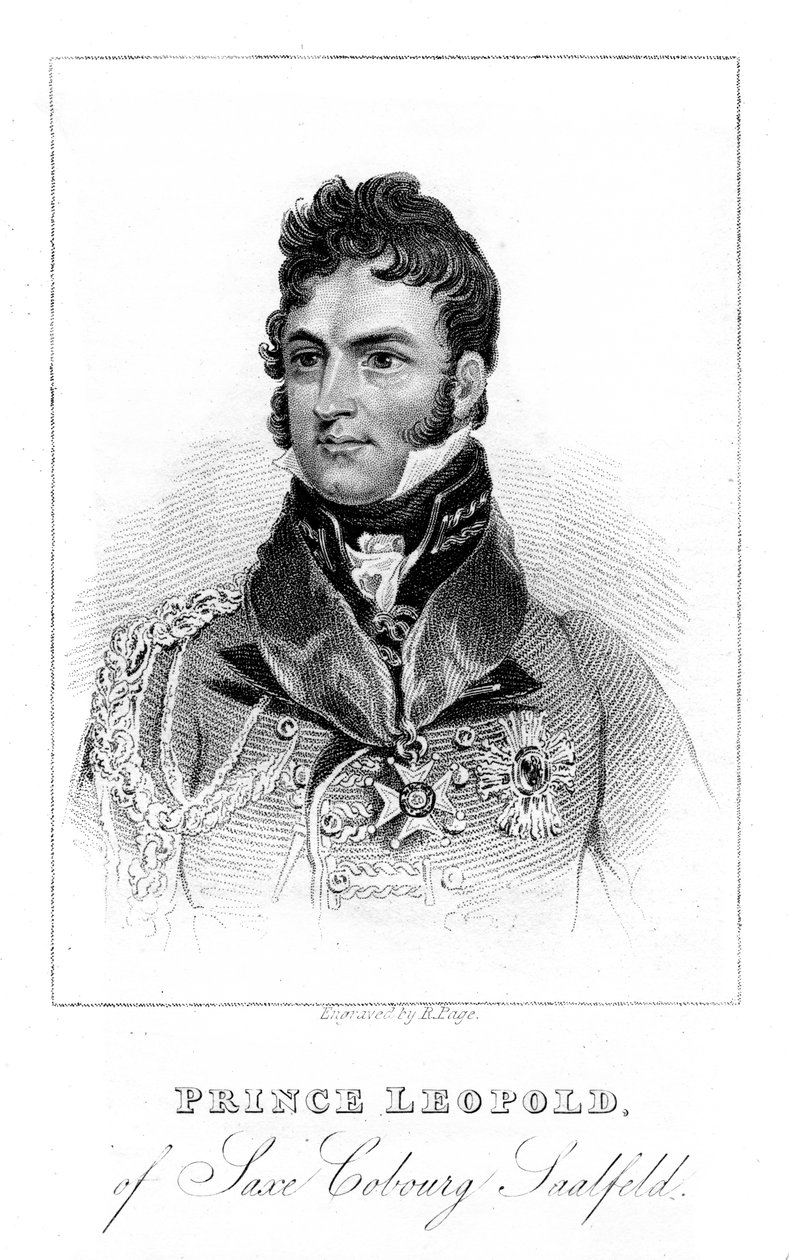 Prins Leopold af Sachsen-Coburg-Saalfeld, 1823 af Unbekannt