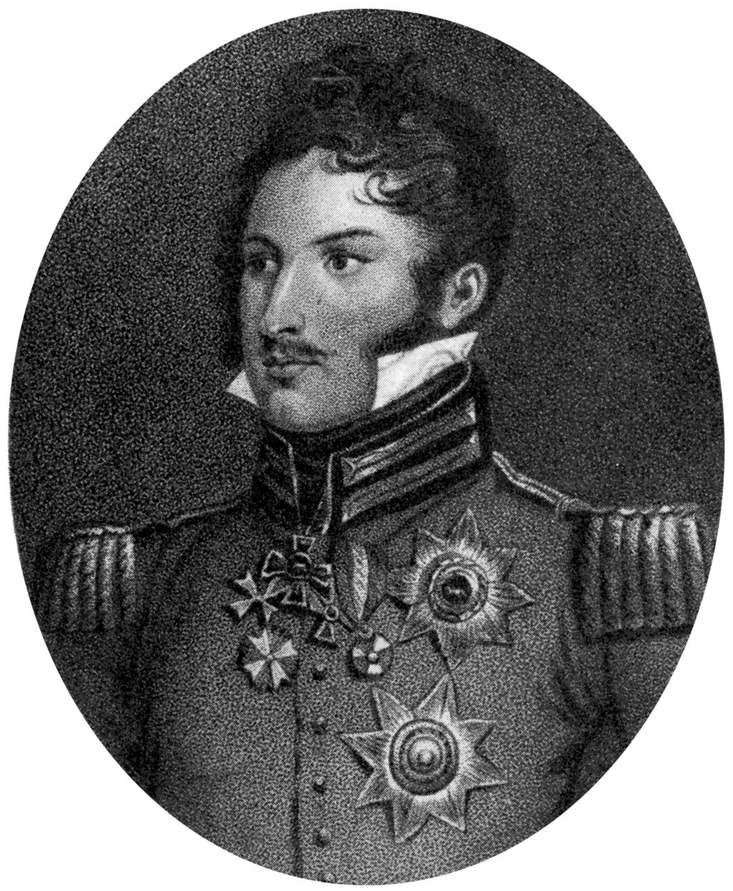 Prins Leopold af Sachsen-Coburg-Saalfeld, 1800-tallet af Unbekannt