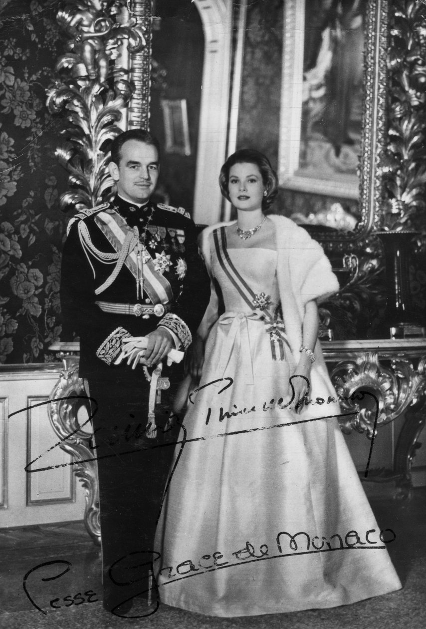 Prins Rainier III og Prinsesse Grace af Monaco, det 20. århundrede af Unbekannt