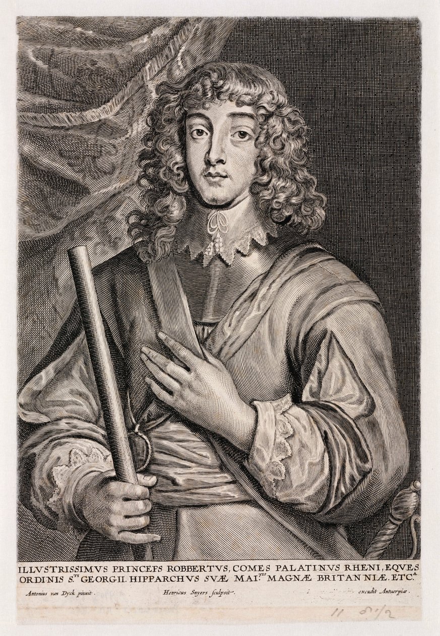 Prins Rupert af Rhinen, kavaleriofficer, ca. 1640 af Unbekannt
