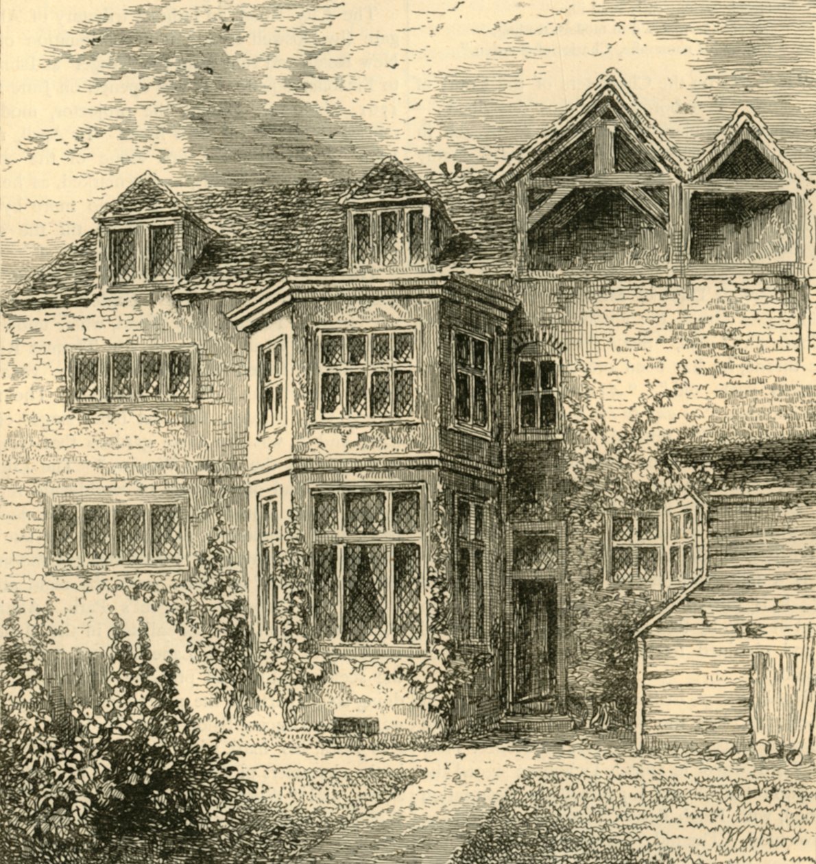 Prince Ruperts House, i Barbican, c1872. af Unbekannt
