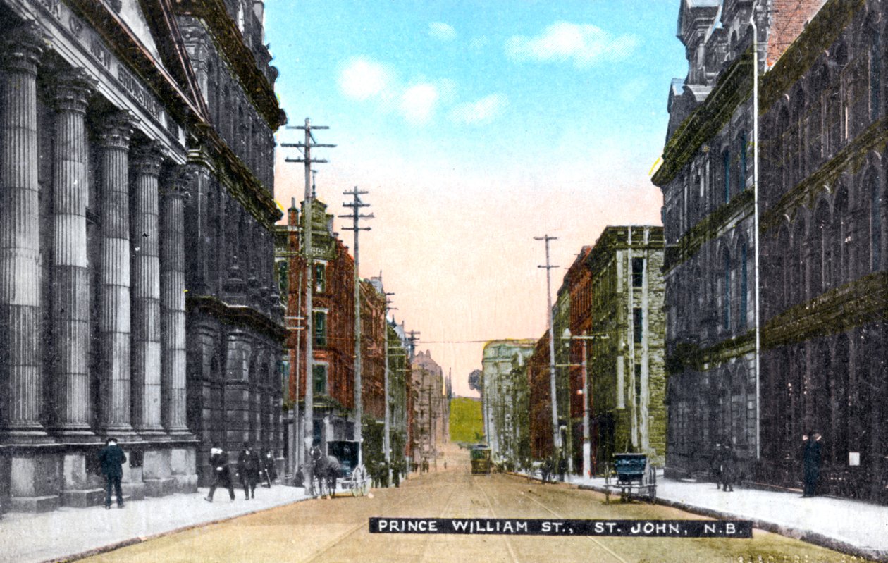 Prince William Street, Saint John, New Brunswick, Canada, omkring 1900-tallet af Unbekannt