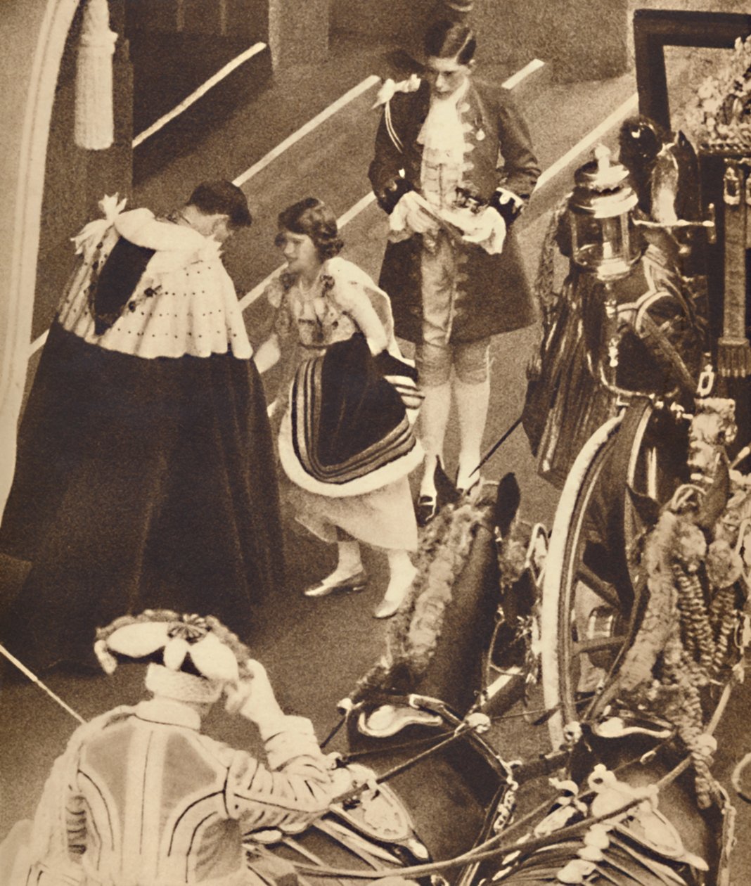Prinsesse Elizabeth administrerer toget, 12. maj 1937 af Unbekannt