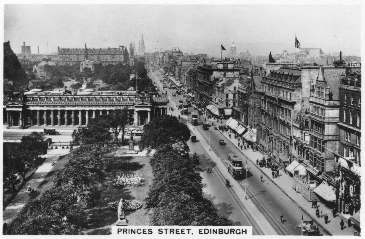Princess Street, Edinburgh, 1936 af Unbekannt