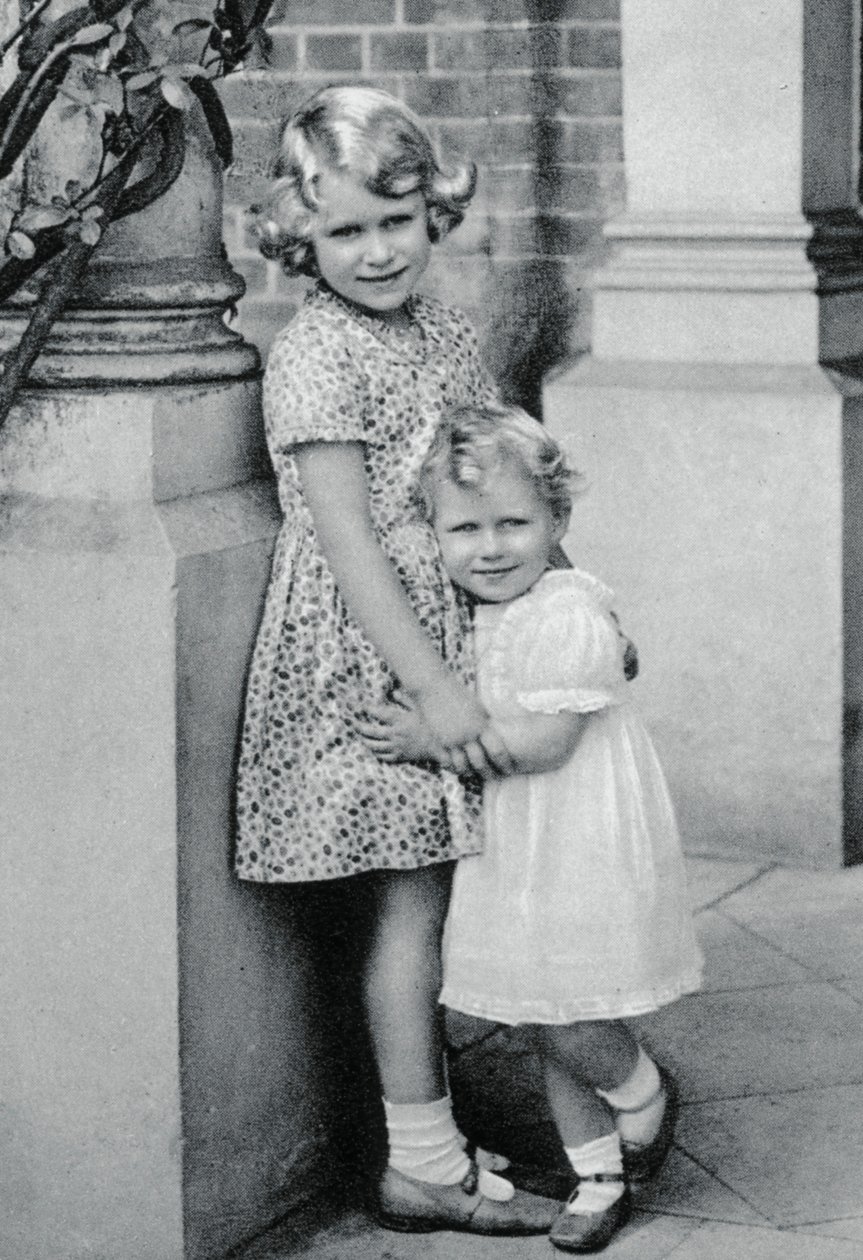 Prinsesser Elizabeth og Margaret Rose, 1932, 1937 af Unbekannt