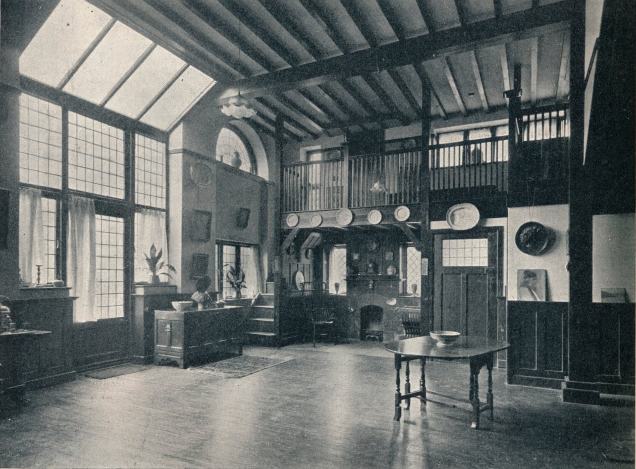 Hovedværelse i en ny studiebolig i Lennox Gardens, Kensington, c1911 af Unbekannt