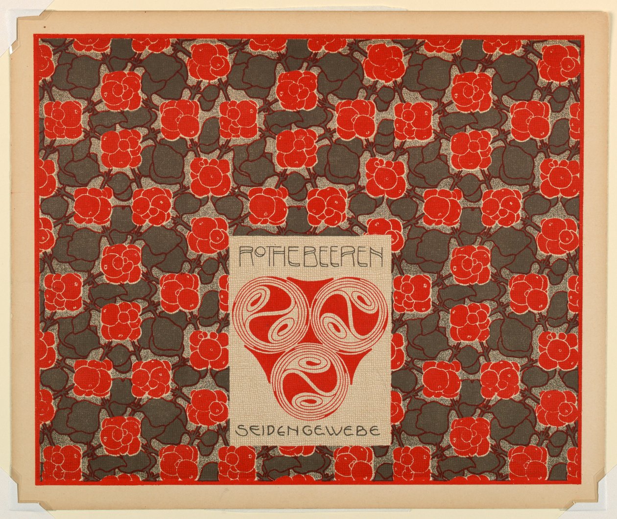 Print, Red Berries Silk Weaving, plade 21, i Die Quelle af Unbekannt