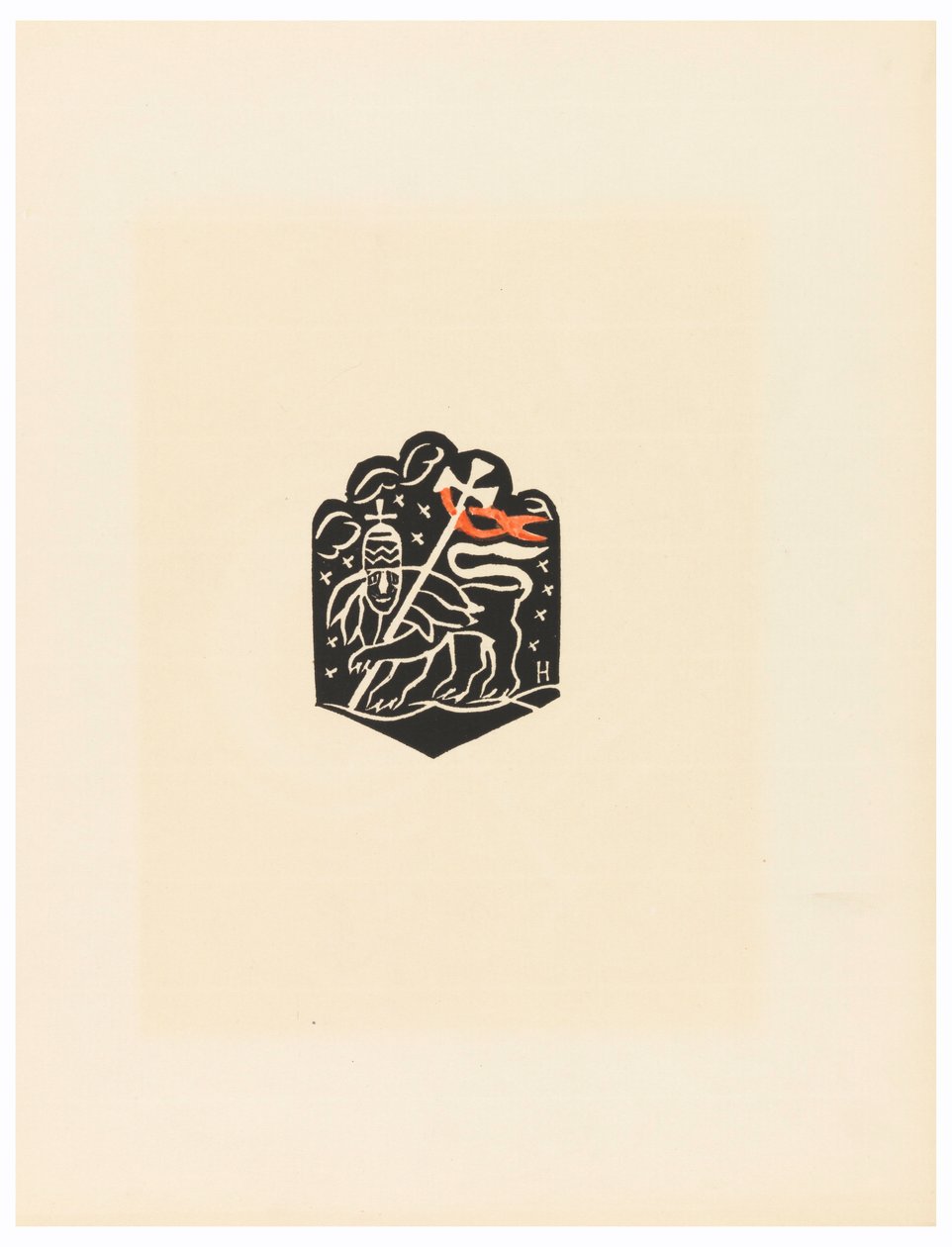Print, Vignette, Plate X, Etiopien eller Christos, Madonna og Saints, som jeg så i belysningen af ​​den gamle etiopiske Codex -portefølje, 1920 af Unbekannt