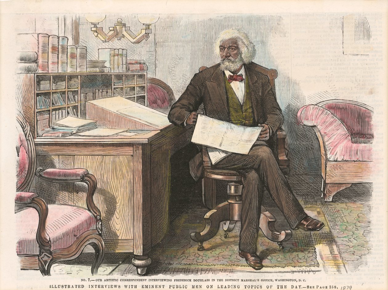 Tryk af Frederick Douglass, ca. 1879. af Unbekannt