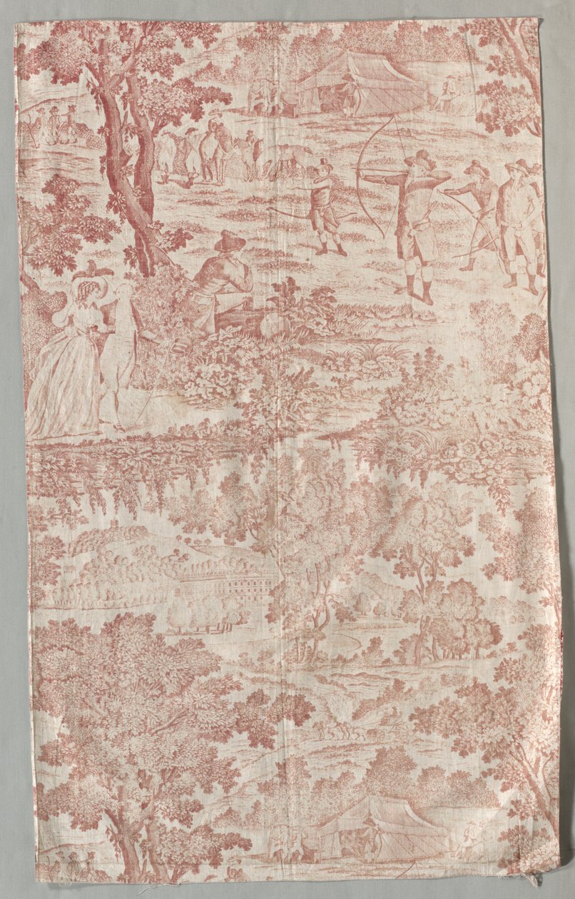 Trykt bomuldsklud, ca. 1790. af Unbekannt