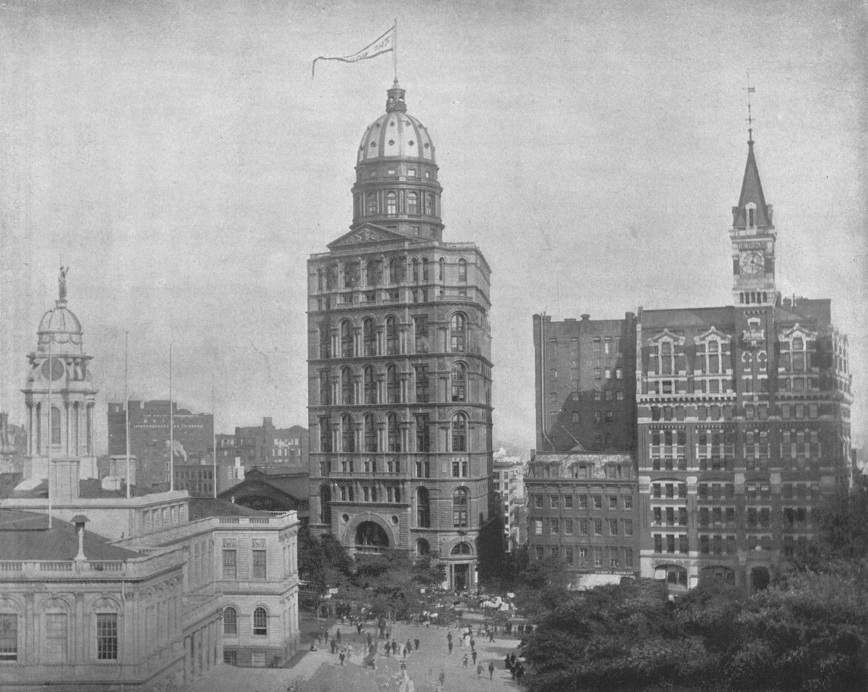 Printing House Square, New York, USA, c1900. af Unbekannt