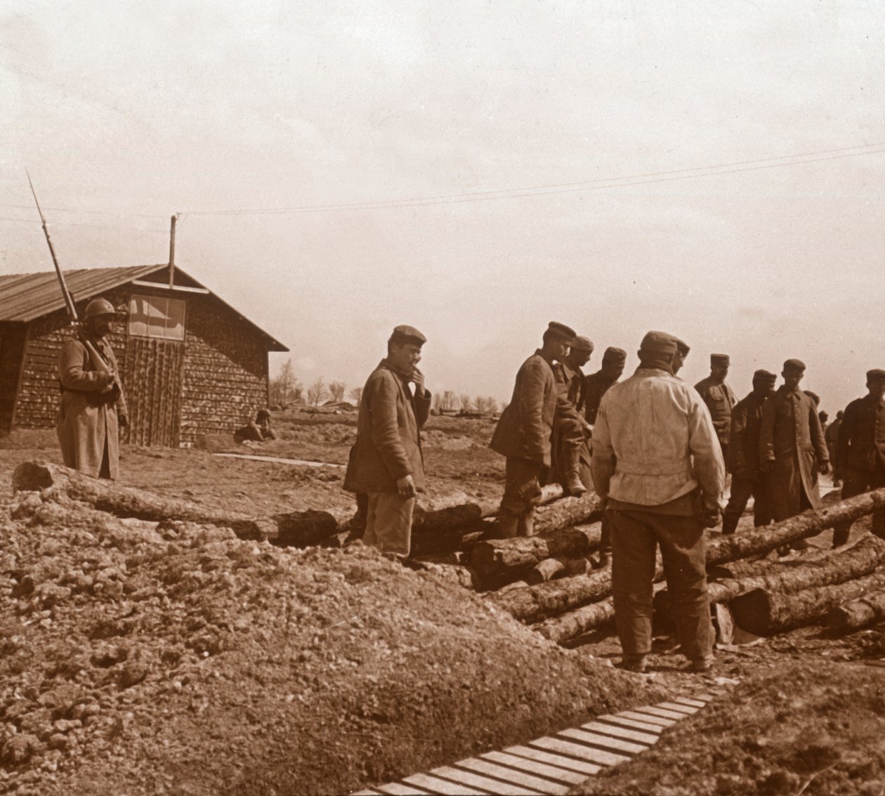 Fanger, Chalons, Nordfrankrig, c1914-c1918 af Unbekannt