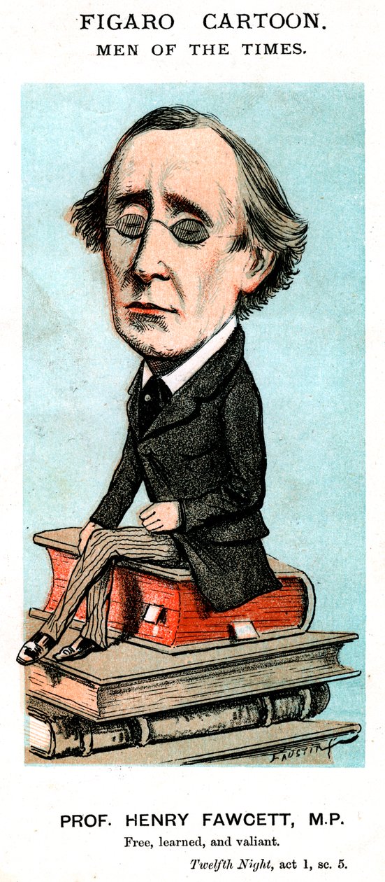 Prof Henry Fawcett, MP, c1800-tallet af Unbekannt