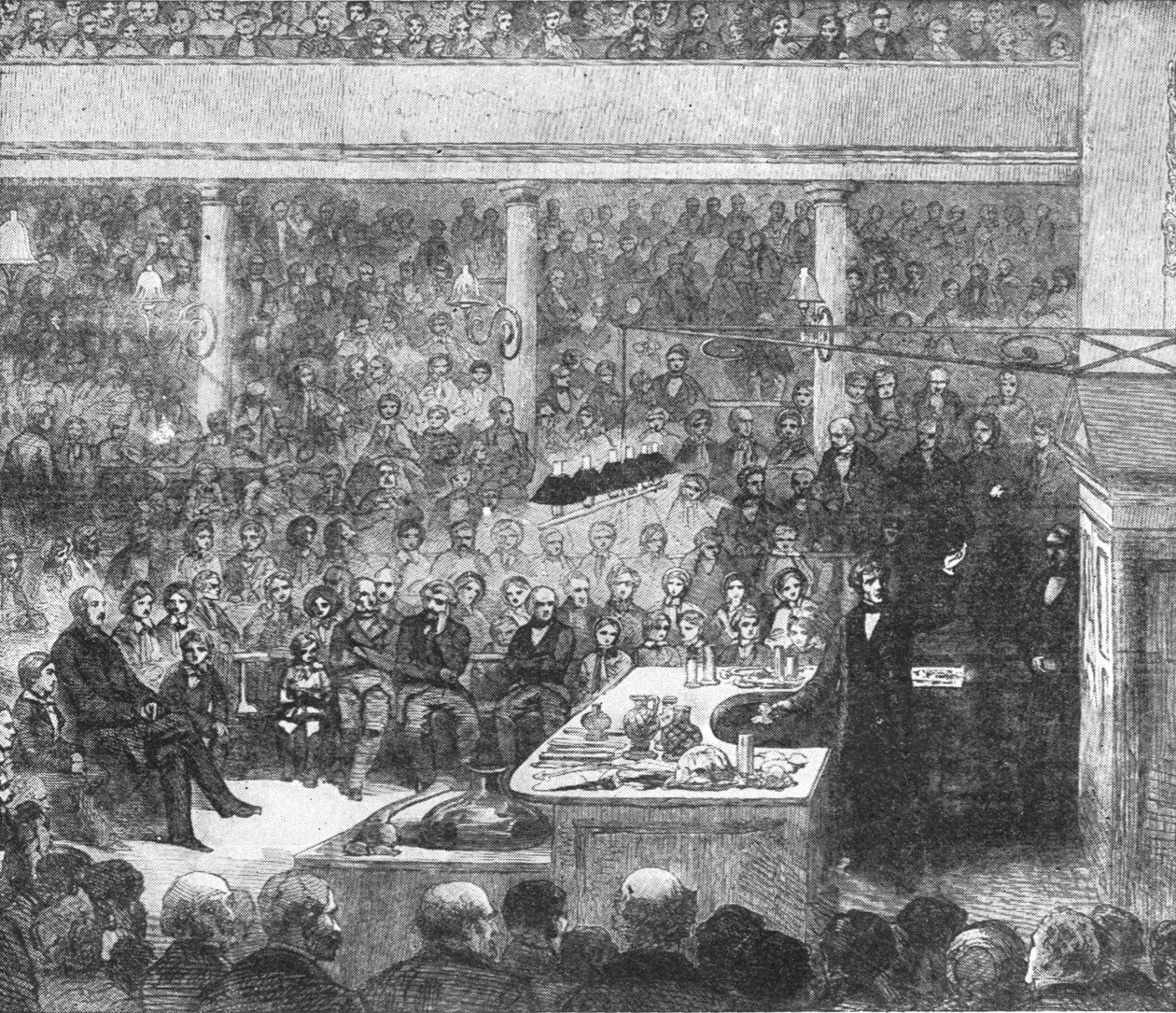 Professor Faraday underviser ved Det Kongelige Institut...1856, 1901. af Unbekannt
