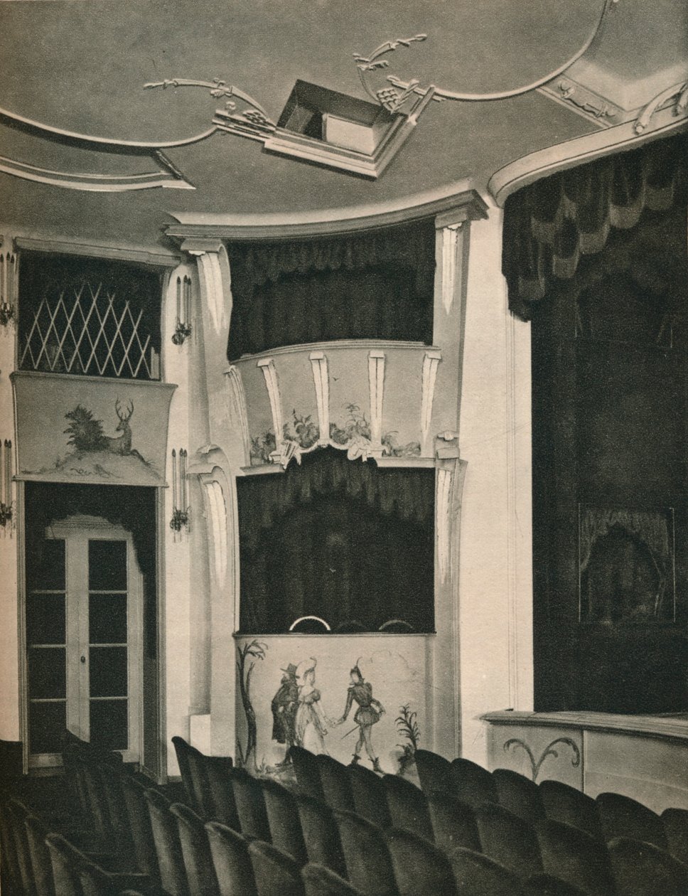 Proscenium og scenebokse i Komodie Theatre, Berlin, c1926 af Unbekannt