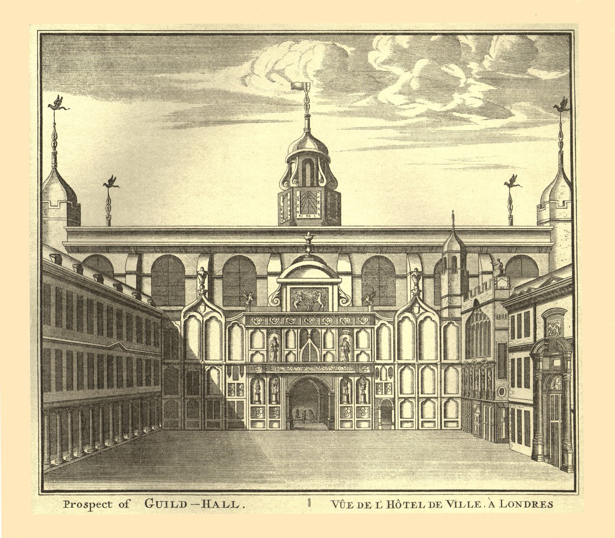 Prospekt af London Guildhall, 1886. af Unbekannt