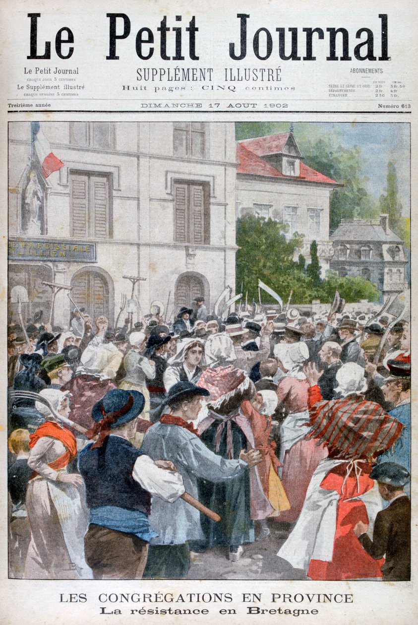 Protest i Bretagne, 1902 af Unbekannt