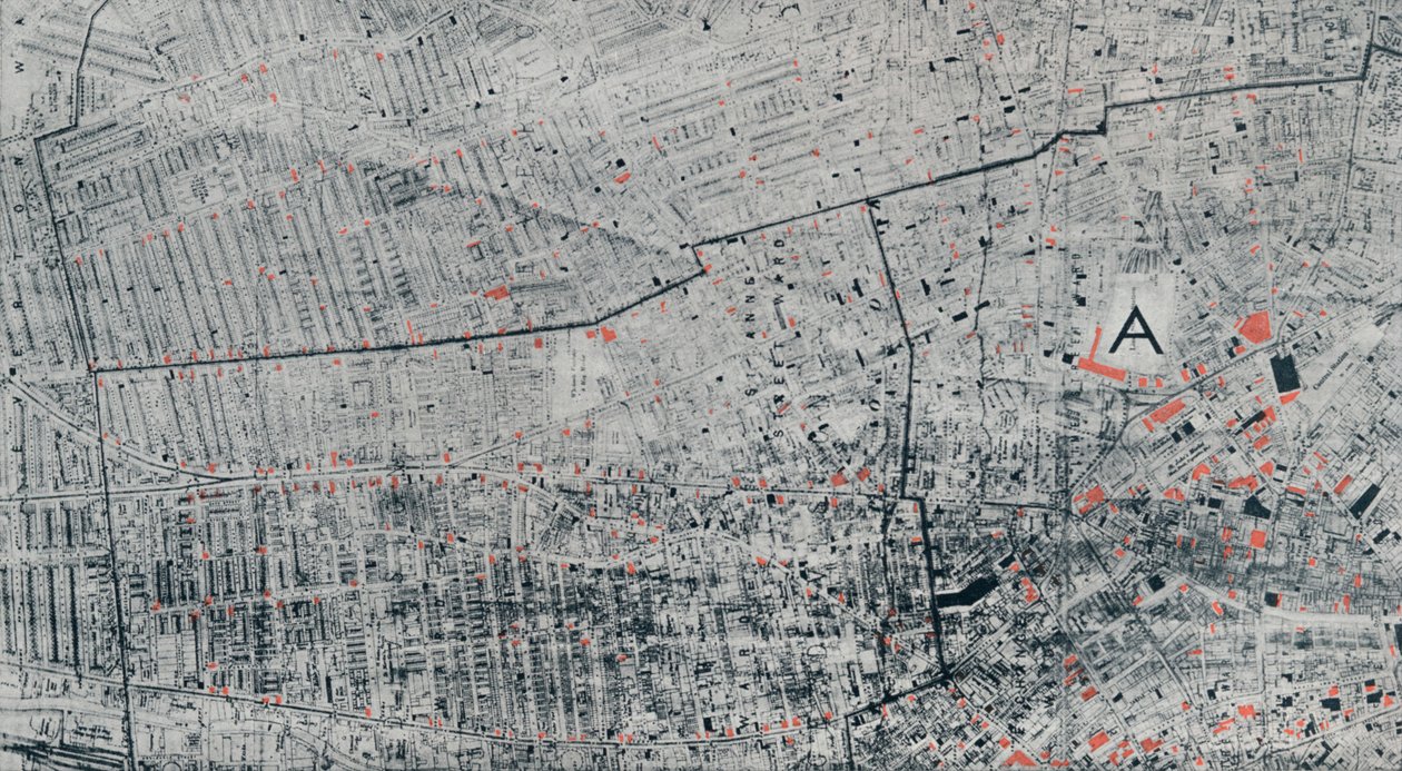 Offentligt hus kort over Liverpool, c1910, 1912 af Unbekannt