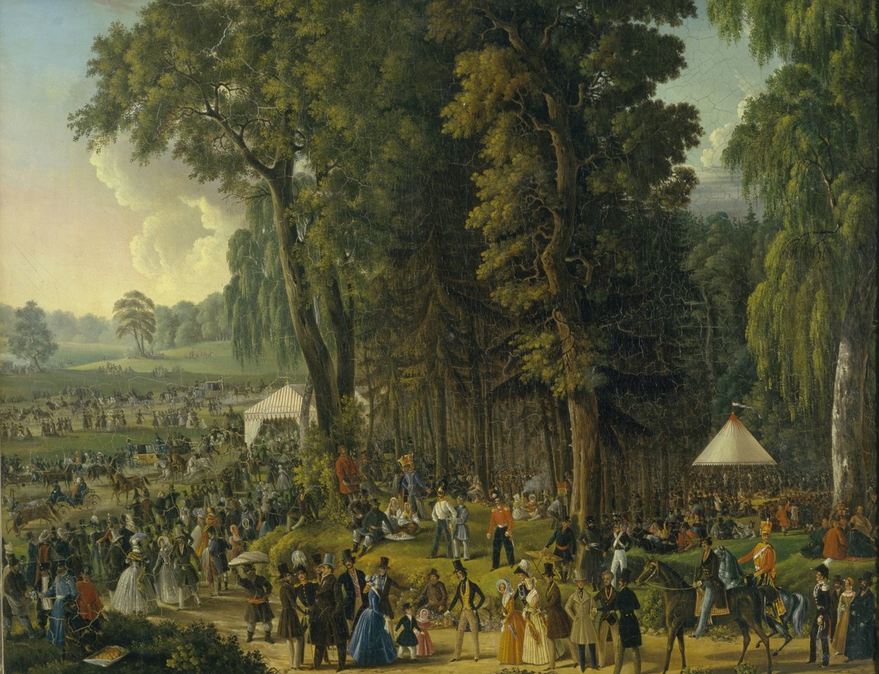 Offentlig glæde ved Maryina Roshcha i Moskva, 1840