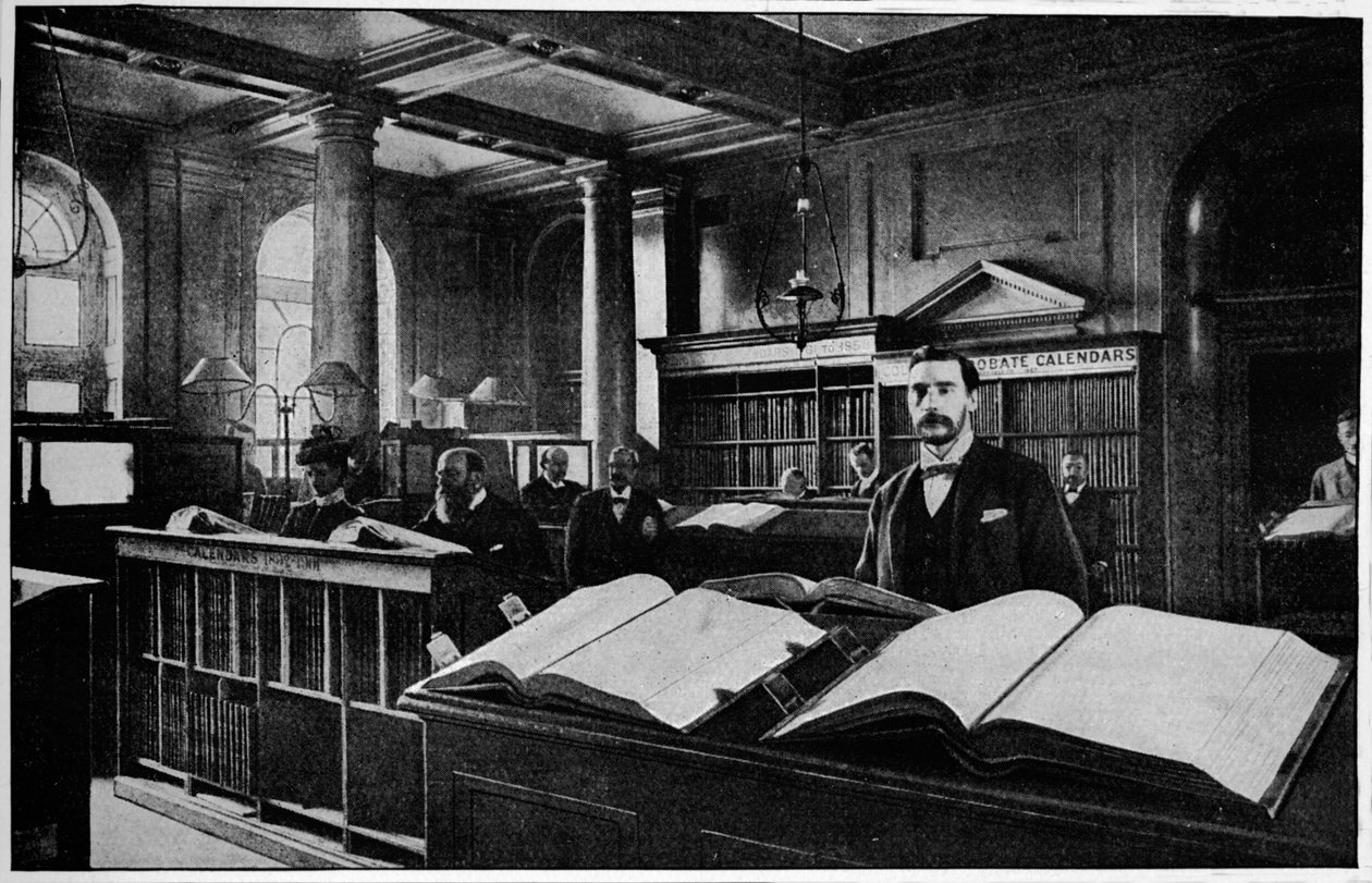 Offentligt søgerum i Probate Registry, Somerset House, London, c1901 1901 af Unbekannt