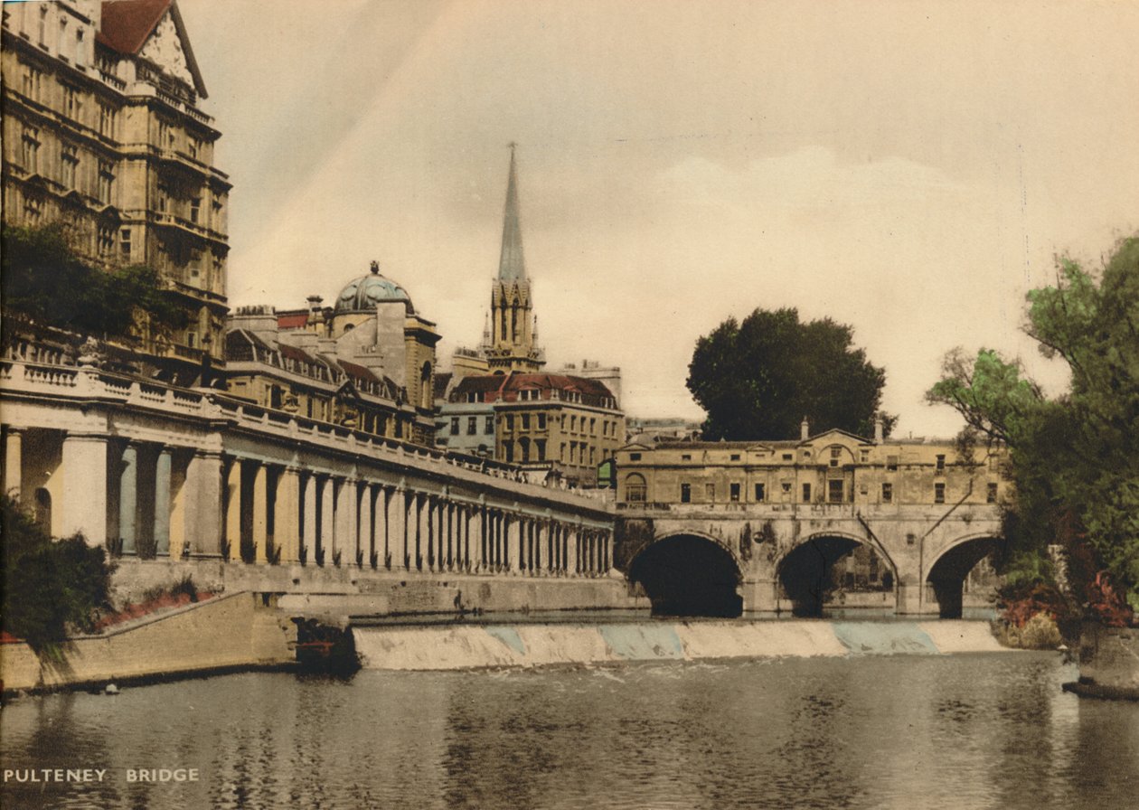 Pulteney Bridge, Bath, Somerset, c1925 af Unbekannt