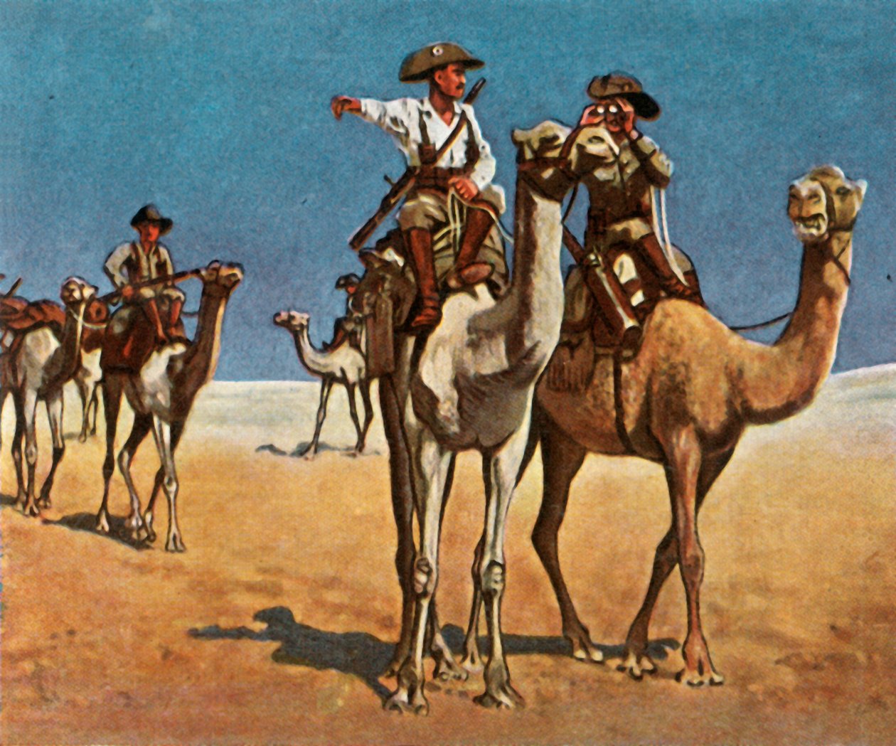 Forfølger Simon-Kobber-Hottentotten i Kalahari-ørkenen, 16. marts 1908, 1936. af Unbekannt
