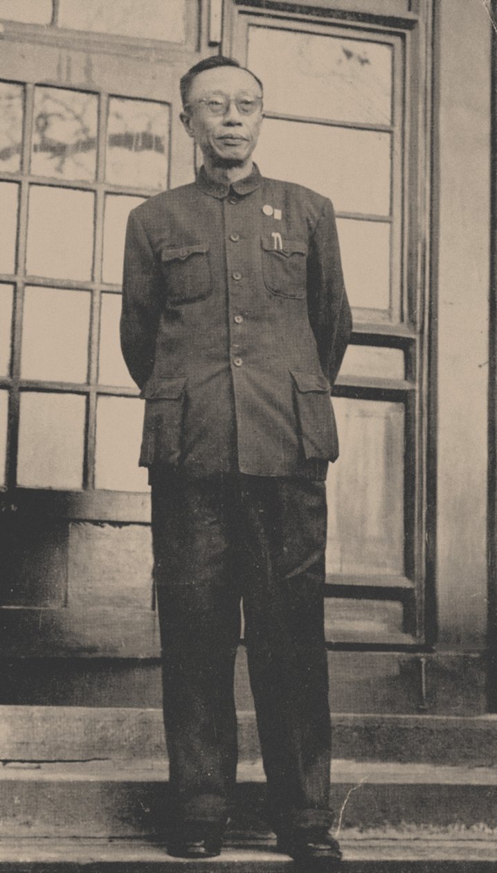 Puyi, den sidste kejser af Kina, i hans senere år. af Unbekannt
