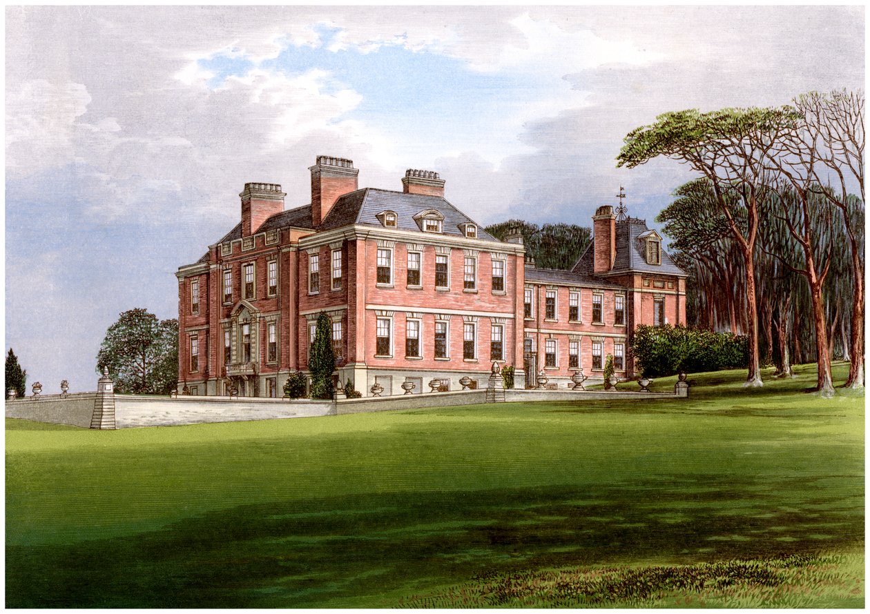 Pynes, Devon, hjemsted for Northcote-familien, c1880 af Unbekannt