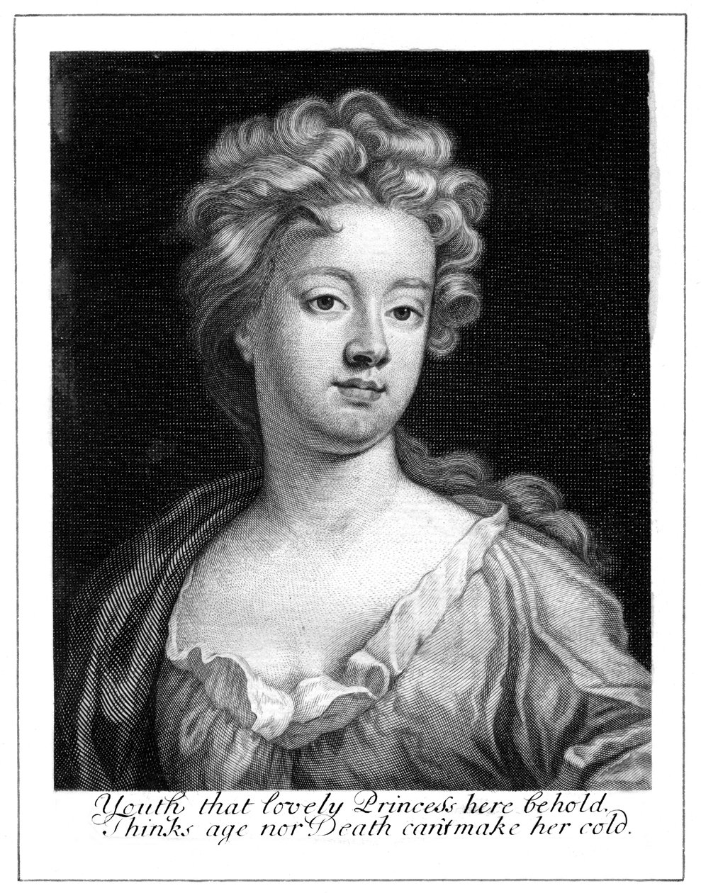 Dronning Anne 1665-1714 af Unbekannt