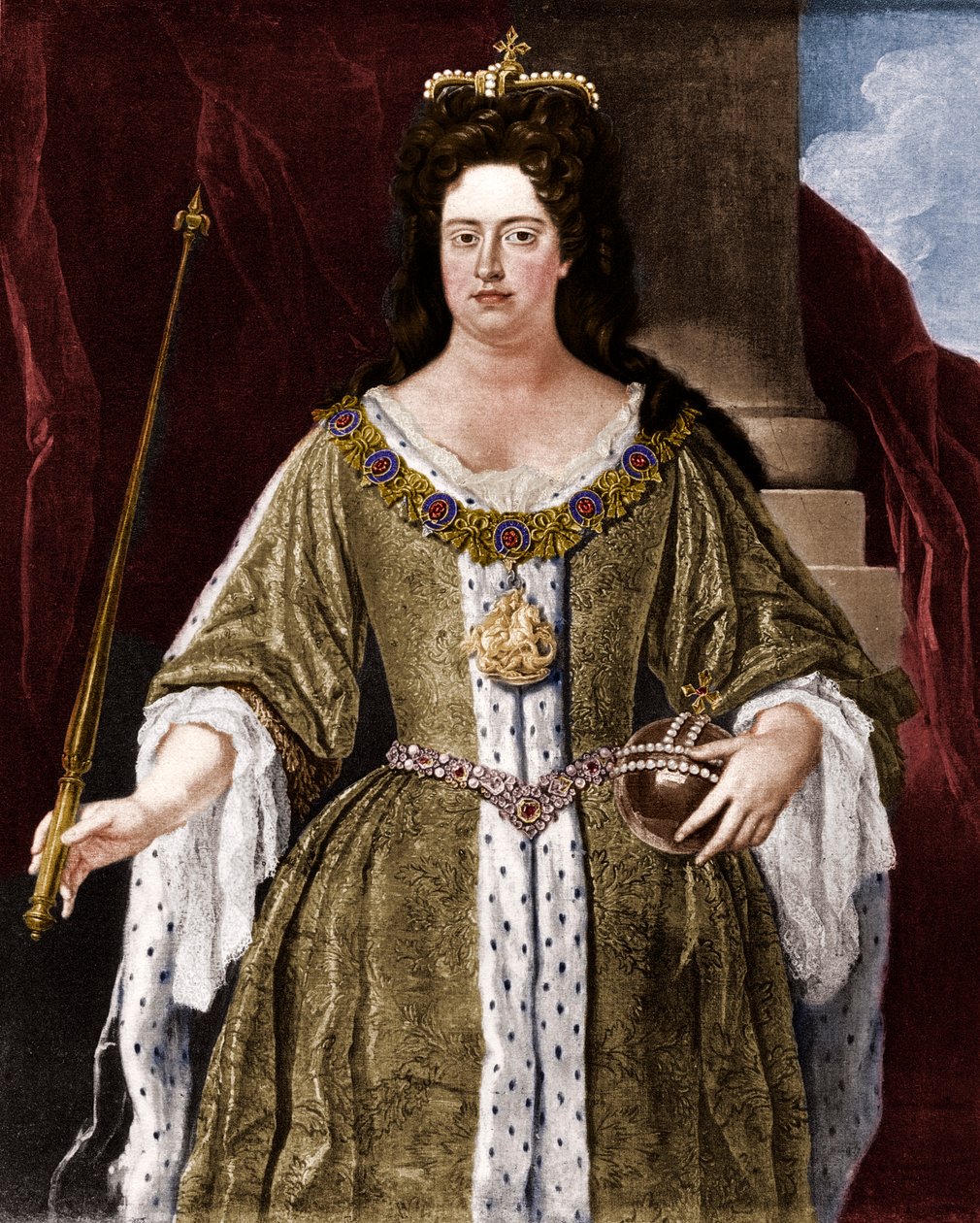 Dronning Anne, c1702 1906. af Unbekannt