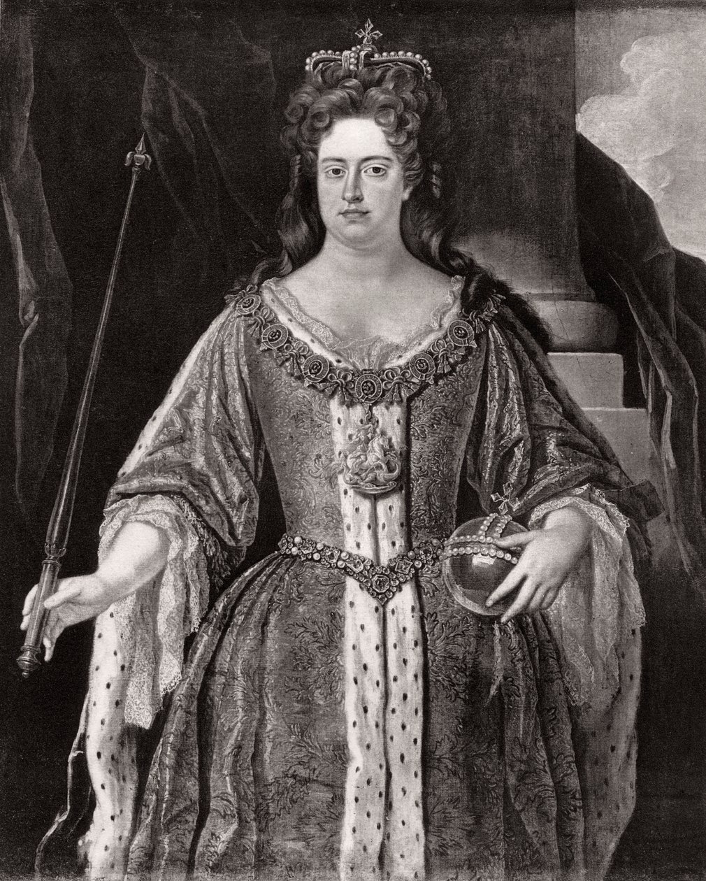 Dronning Anne, c1702 1906 af Unbekannt