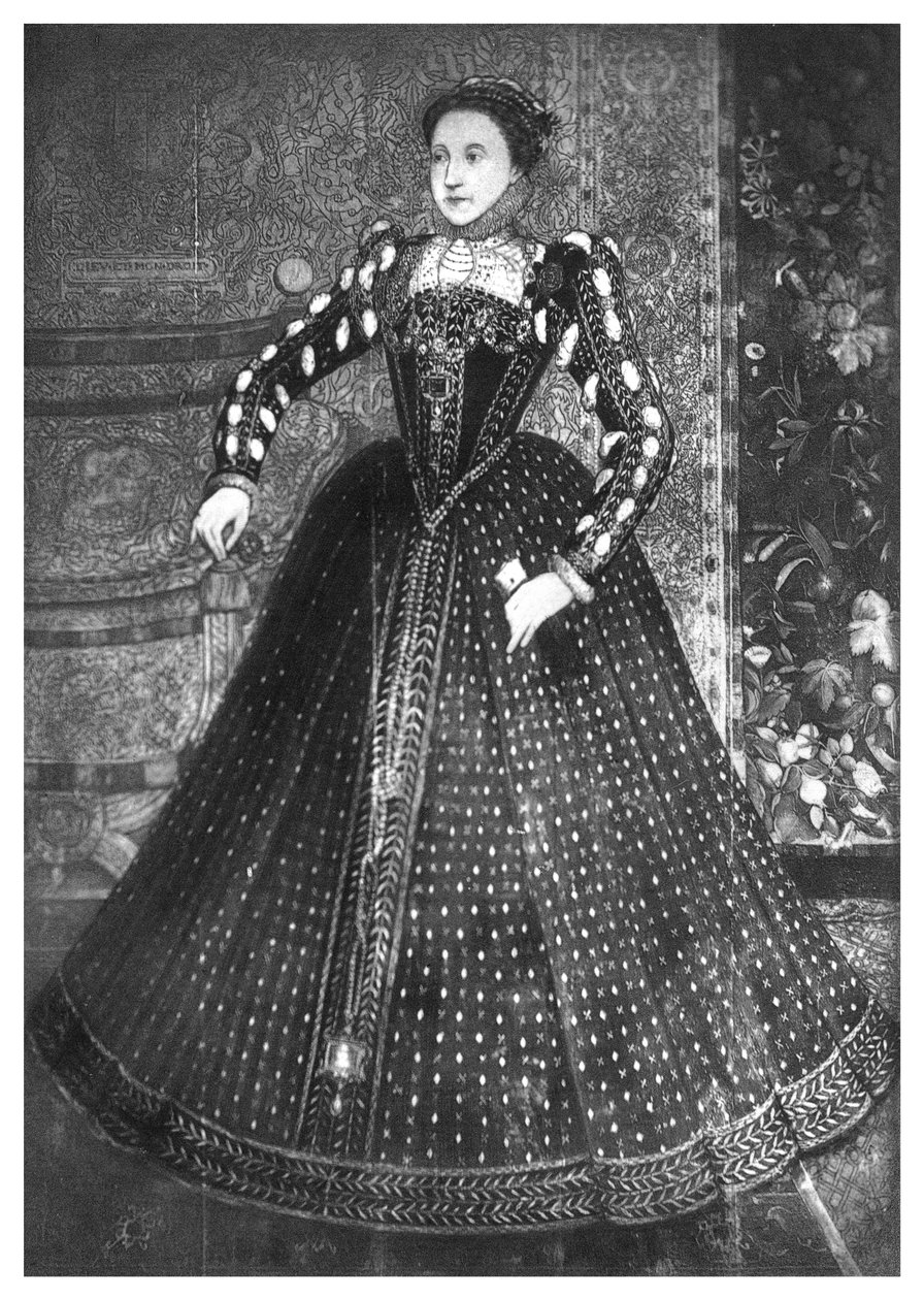 Dronning Elizabeth I, 1500-tallet, 1896 af Unbekannt