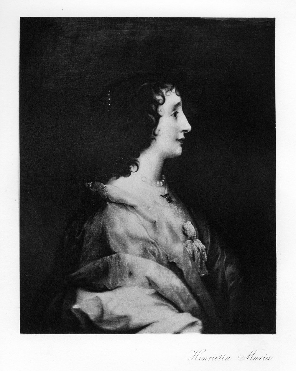 Dronning Henrietta Maria, Queen Consort of England, Skotland og Irland, 1907 af Unbekannt