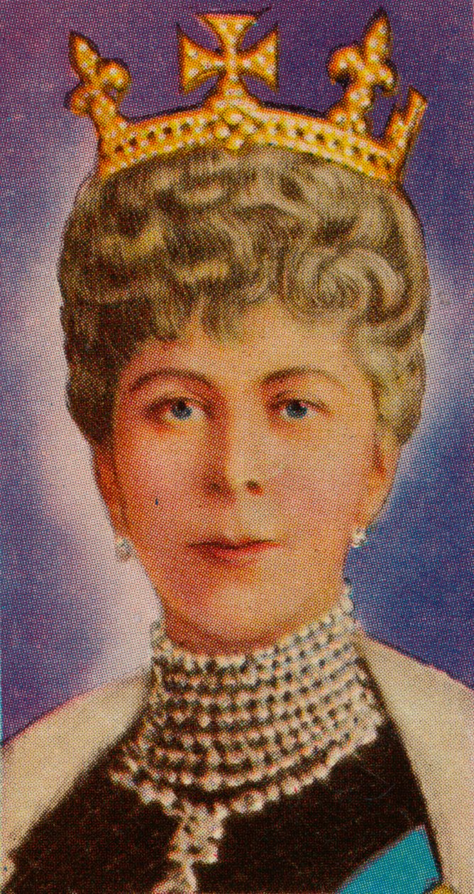 Queen Mary, konsort af kong George V, ved sin første statsåbning af parlamentet, 1911 1935 af Unbekannt