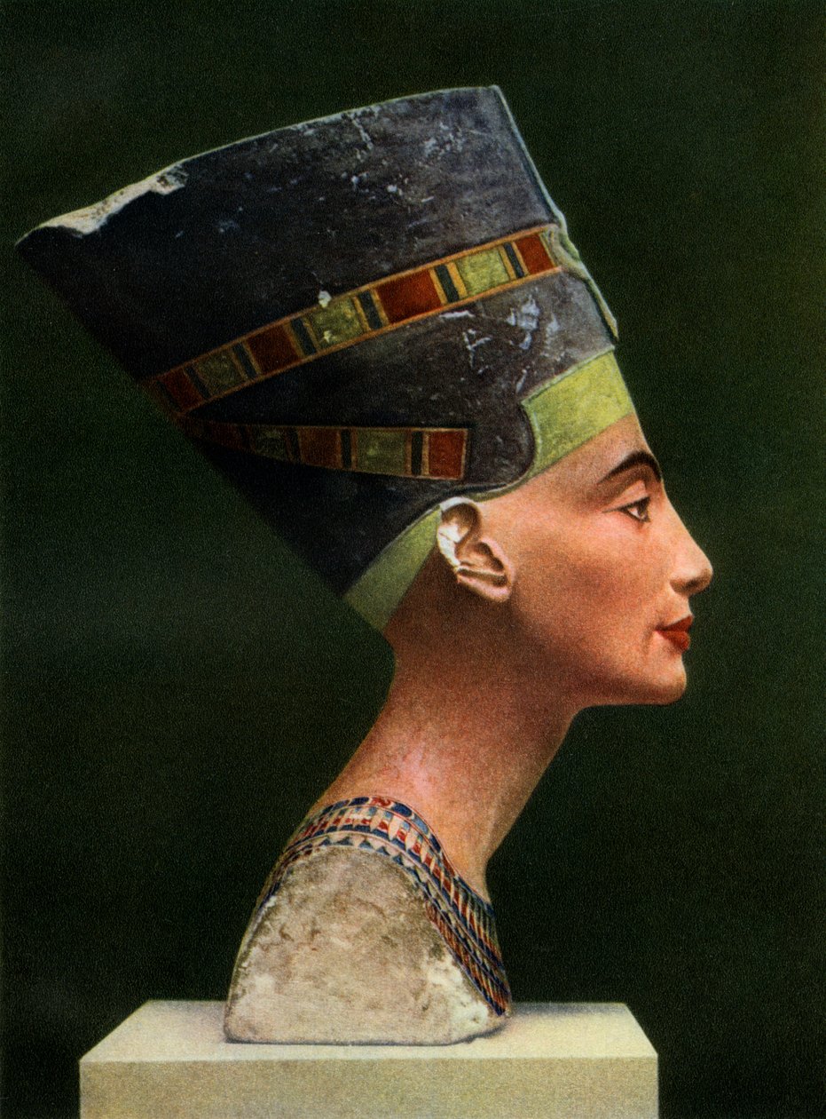 Dronning Nefertiti 1410 f.Kr.-1330 f.Kr., c1370 f.Kr. 1936 af Unbekannt