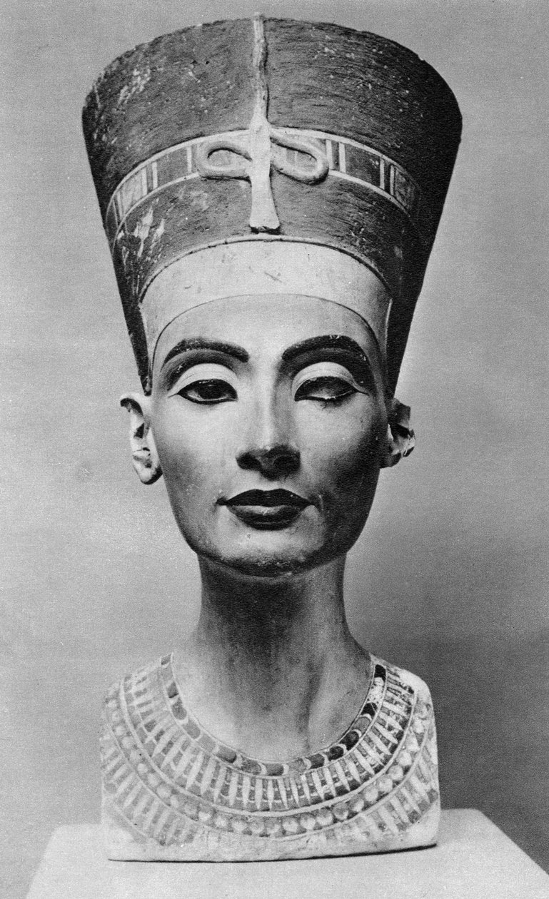 Dronning Nefertiti 1410 f.Kr.-1330 f.Kr., c1370 f.Kr. 1936 af Unbekannt