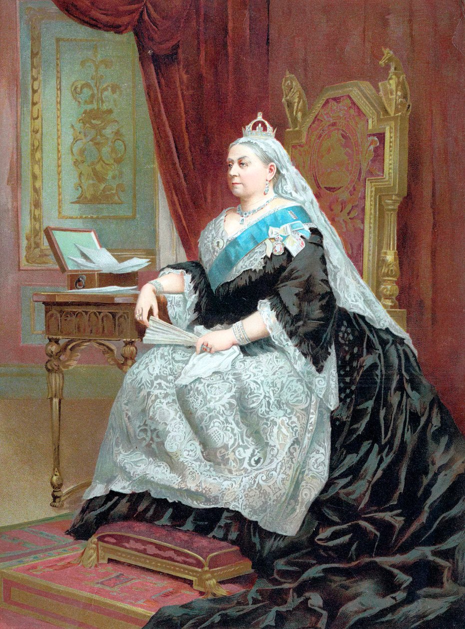 Dronning Victoria 1819-1901 På tidspunktet for hendes gyldne jubilæum, 1887 af Unbekannt