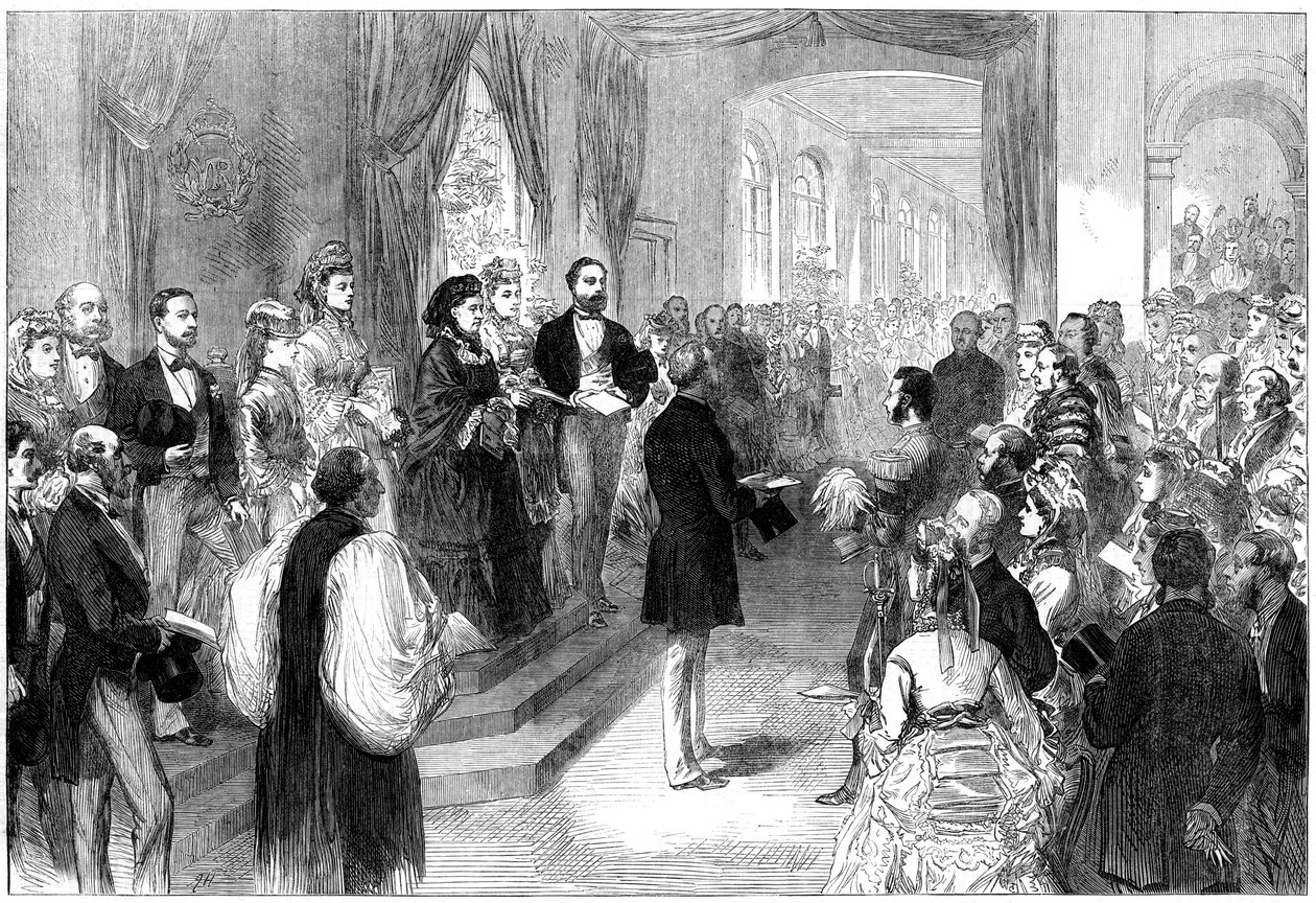 Dronning Victoria 1819-1901 åbner St Thomas Hospital, London, 1871 af Unbekannt