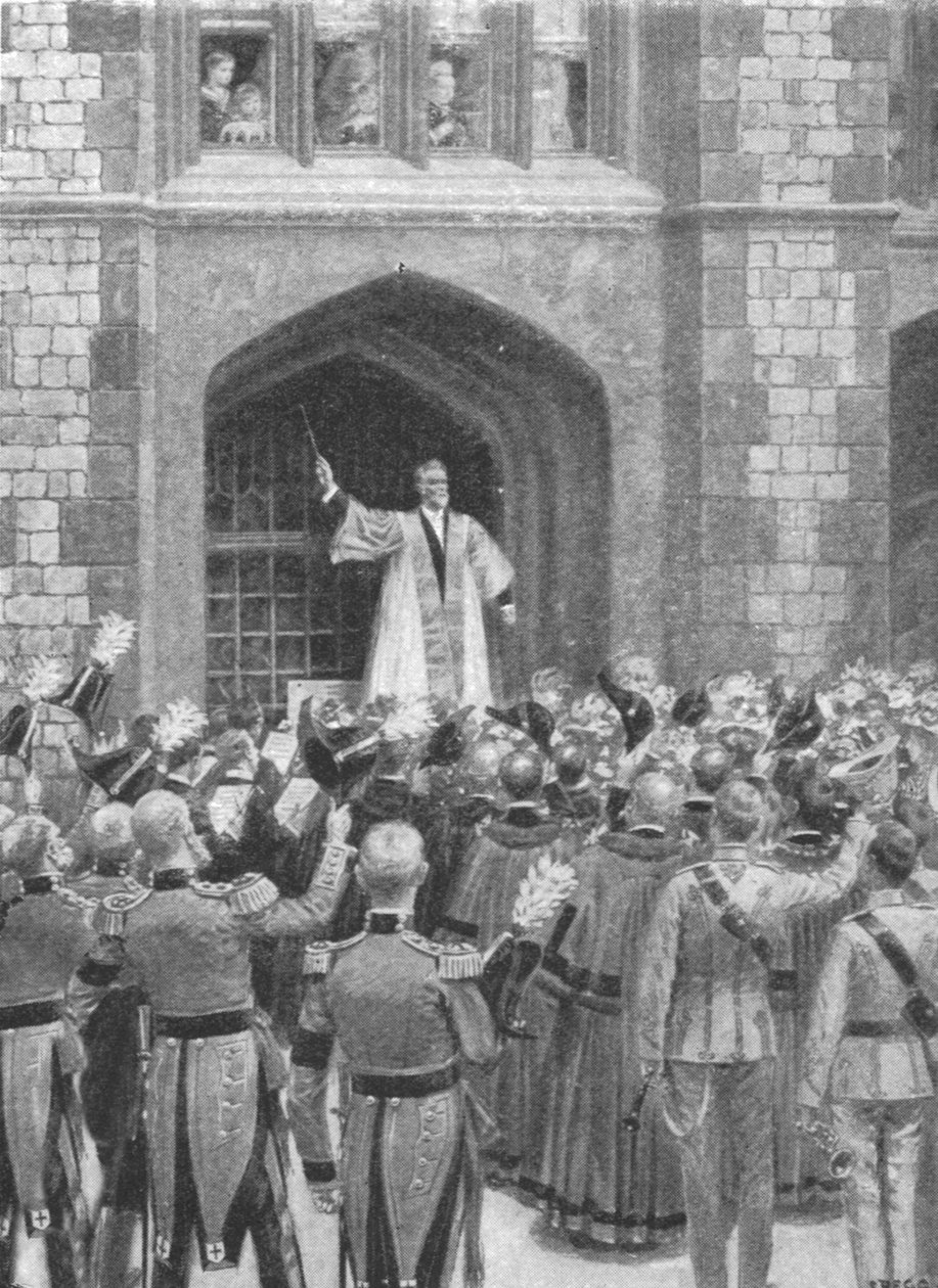 Dronning Victoria havde en serenade i Windsor om morgenen af hendes 80-års fødselsdag...1899, 1901. af Unbekannt