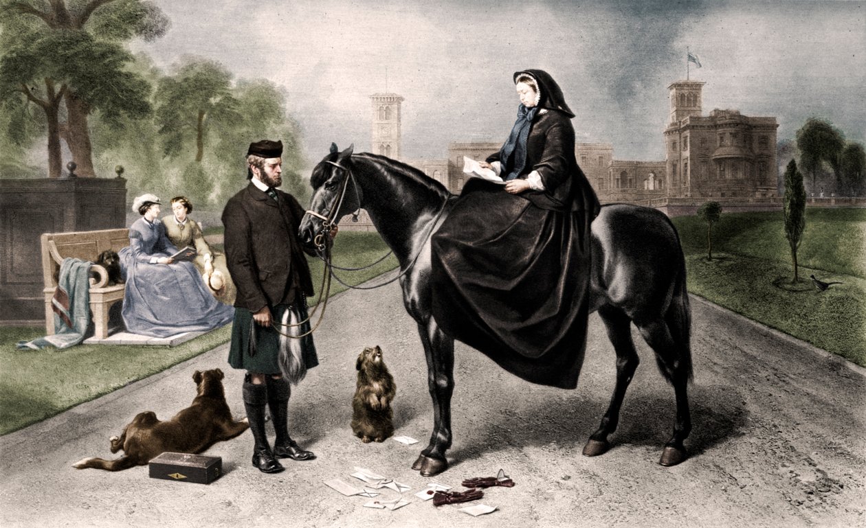 Dronning Victoria i Osborne House, 1865 1906 af Unbekannt