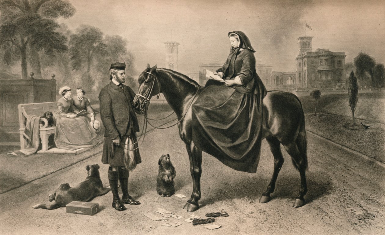 Dronning Victoria i Osborne House, 1865 1906 af Unbekannt