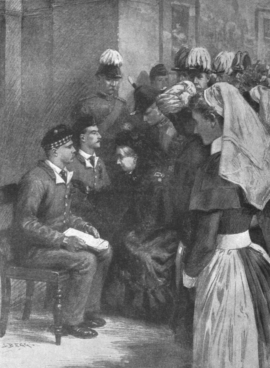 Dronning Victoria overdrager Victoria Cross til helte fra Dargai...14. maj 1898, 1901. af Unbekannt
