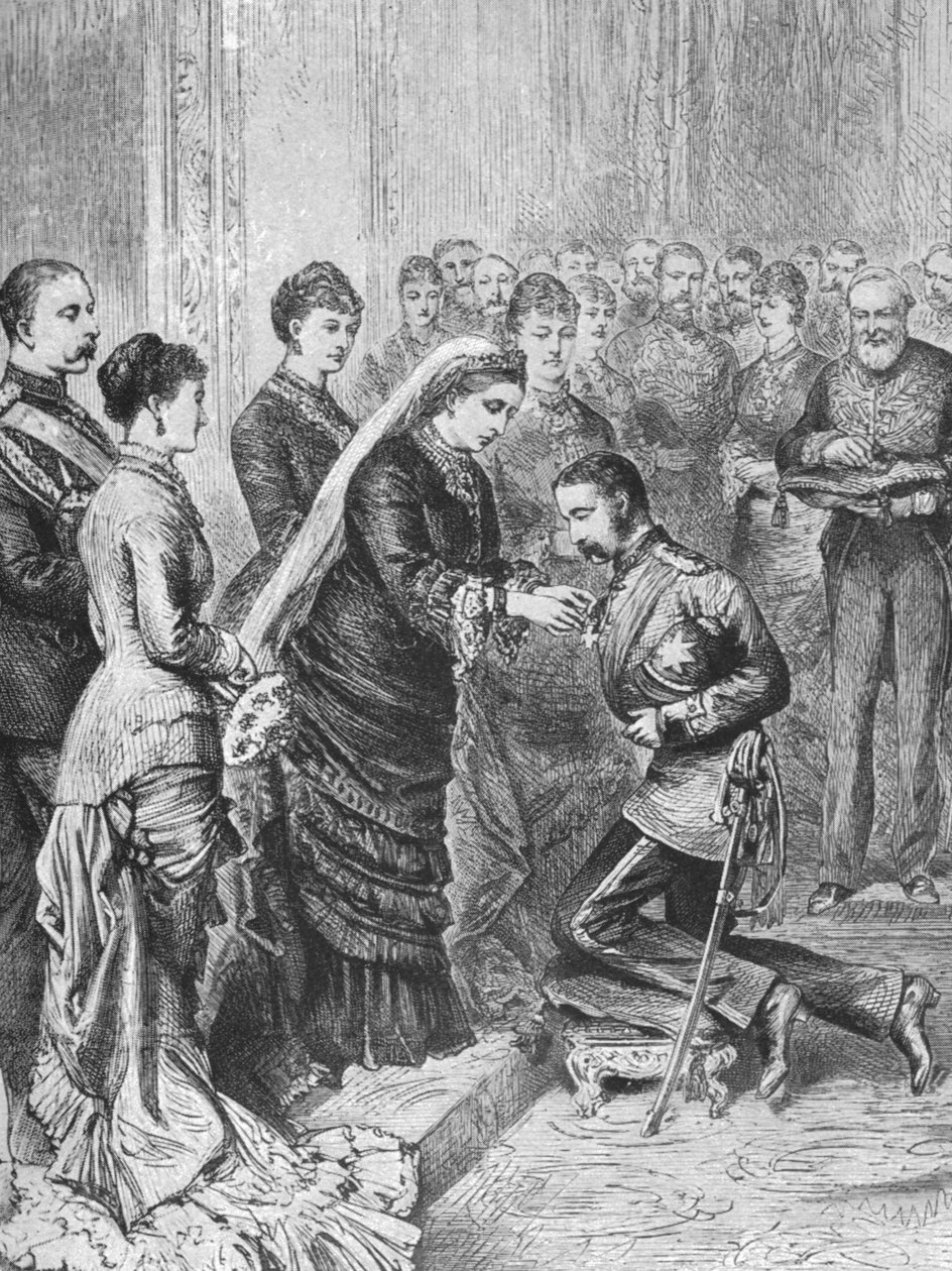 Dronning Victoria dekorationsofficerer involveret i afghanske og zulu-krige...8. december 1879, 1901. af Unbekannt