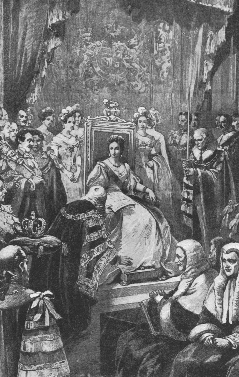 Dronning Victorias første parlament: Åbningsceremonien, 20. november 1837, 1901. af Unbekannt