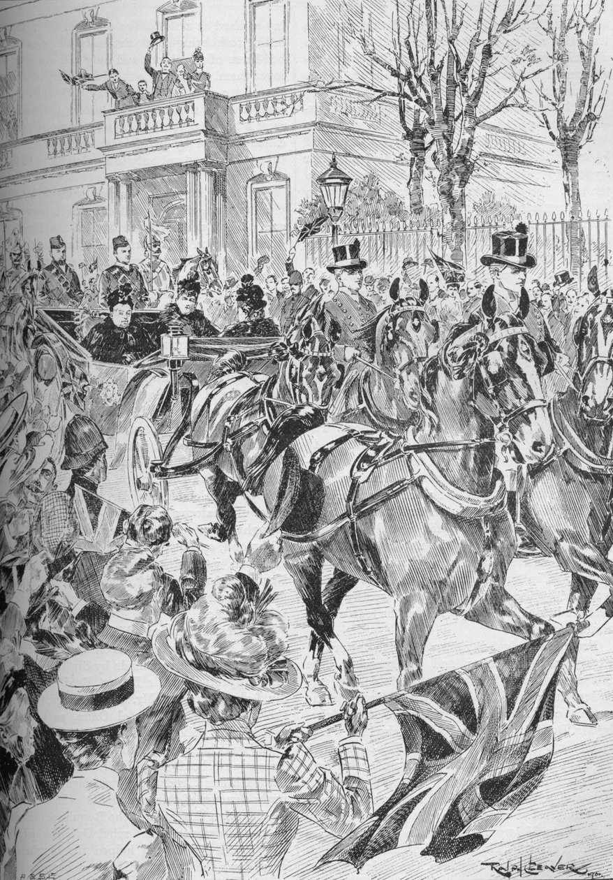 Dronning Victorias sidste besøg i London, marts 1900 1906 af Unbekannt